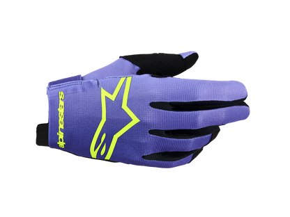 Alpinestars Radar Crosshandschoenen Paars Fluor Geel