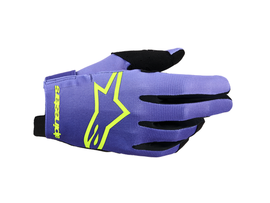 Alpinestars Radar Crosshandschoenen Paars Fluor Geel