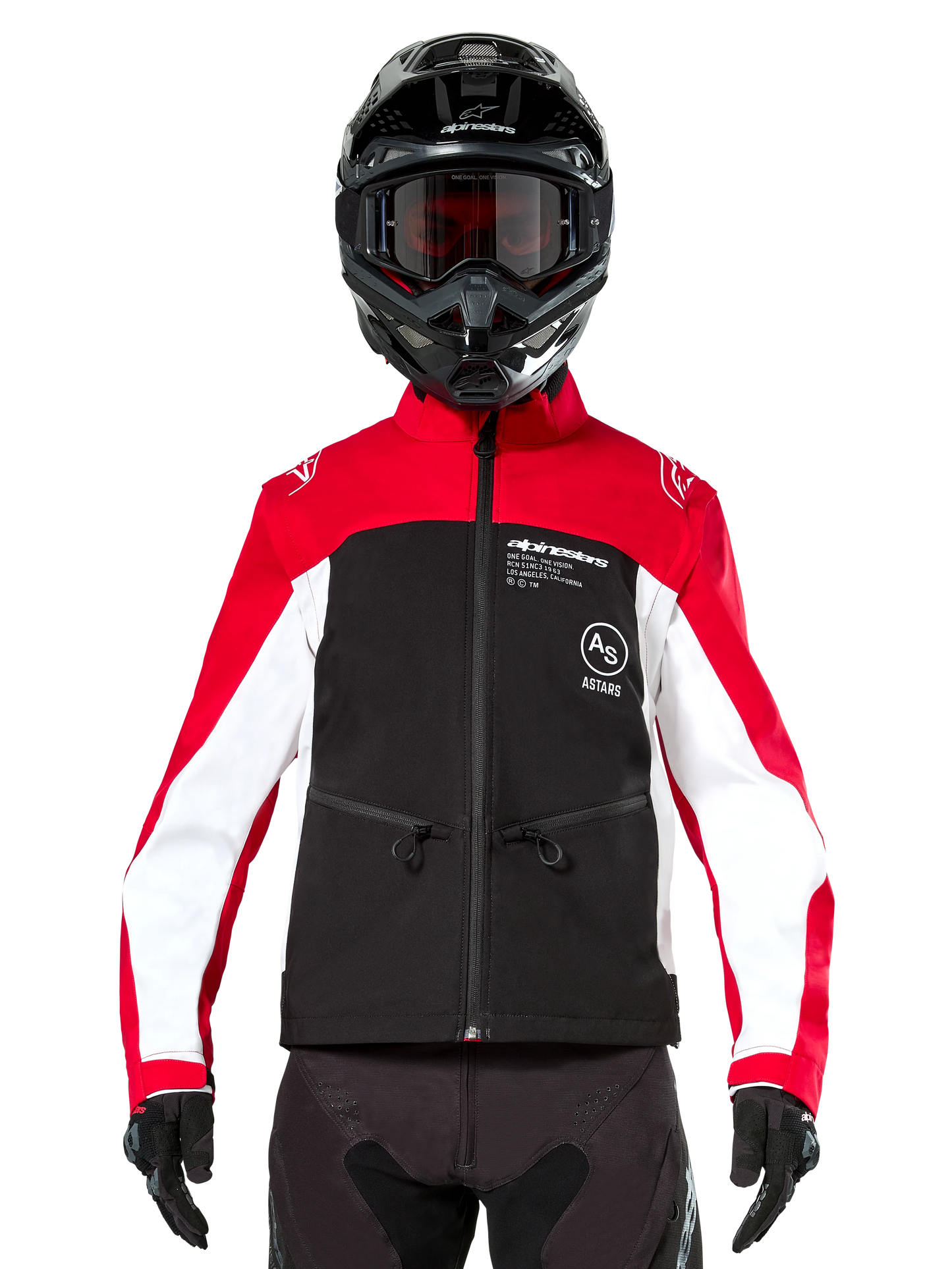 Alpinestars Lite-Dura Softshell Endurojas Zwart Rood