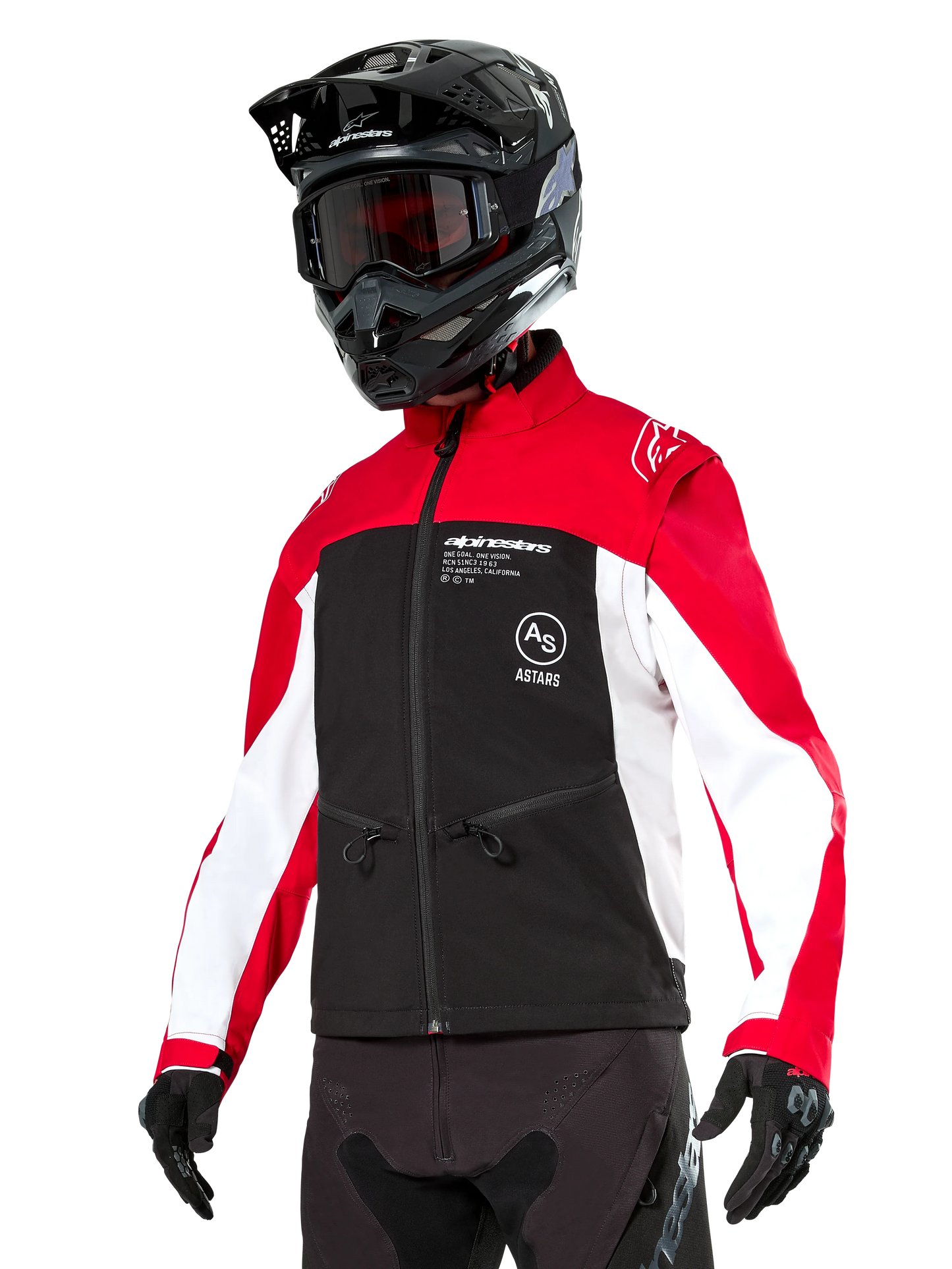 Alpinestars Lite-Dura Softshell Endurojas Zwart Rood