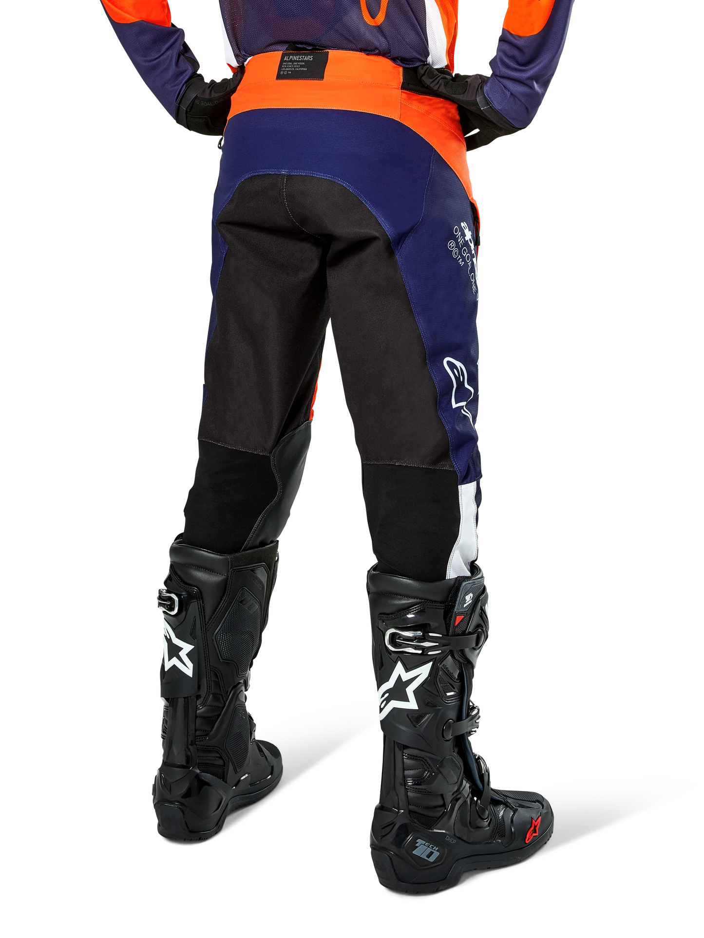 Alpinestars PRO-Dura Oranje Marineblauw Enduro/Crossbroek