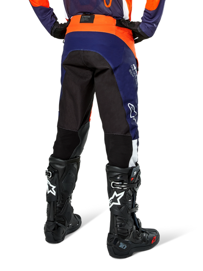 Alpinestars PRO-Dura Oranje Marineblauw Enduro/Crossbroek