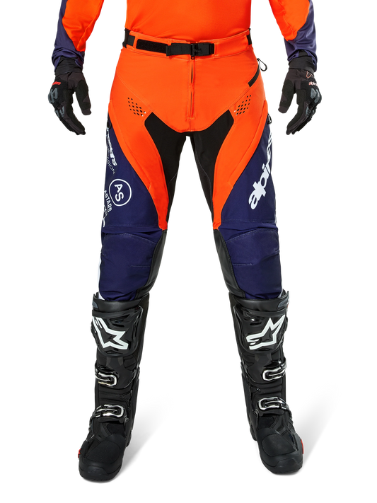 Alpinestars PRO-Dura Oranje Marineblauw Enduro/Crossbroek