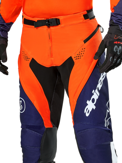 Alpinestars PRO-Dura Oranje Marineblauw Enduro/Crossbroek