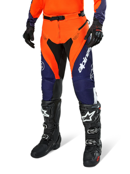 Alpinestars PRO-Dura Oranje Marineblauw Enduro/Crossbroek