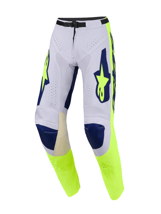 Alpinestars Racer Air Riway Grijs Fluor Geel Crossbroek