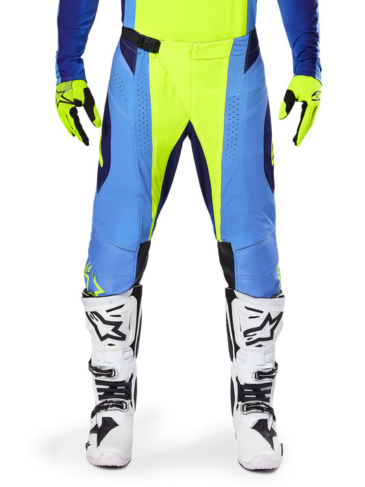 Alpinestars Techstar Melt Geel Blauw Crossbroek