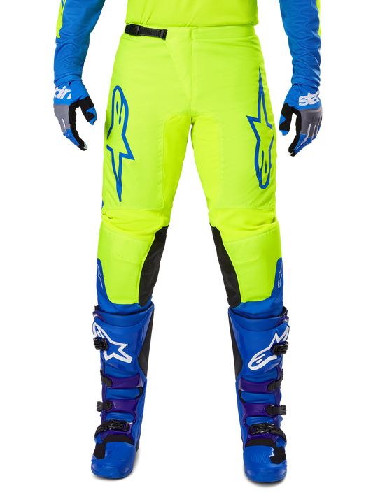 Alpinestars Fluid Haul Geel Blauw Crossbroek