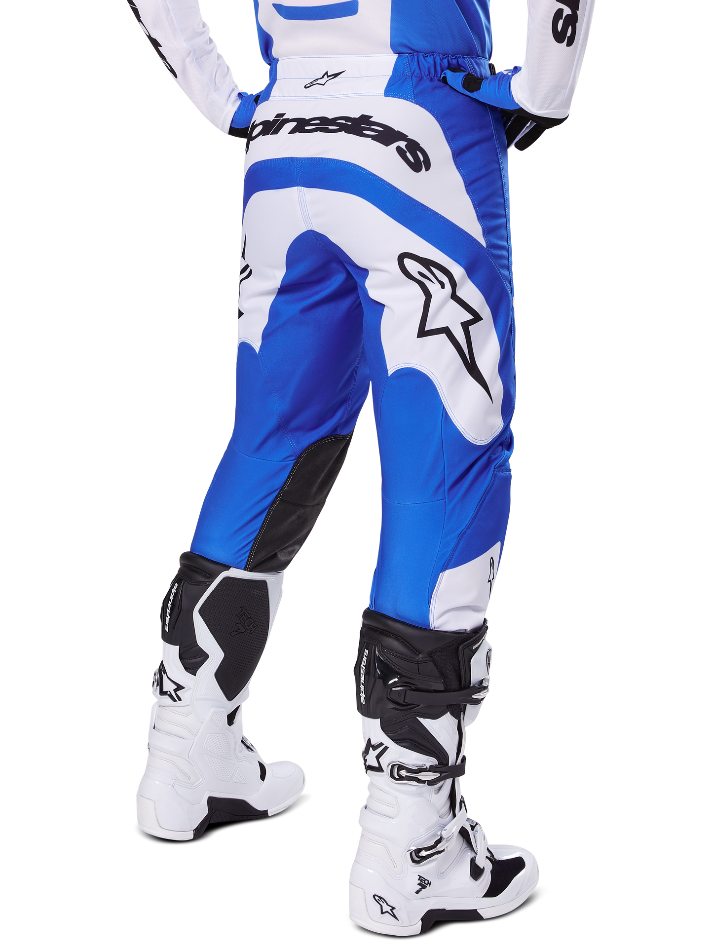 Alpinestars Fluid Haul Blauw Wit Crossbroek