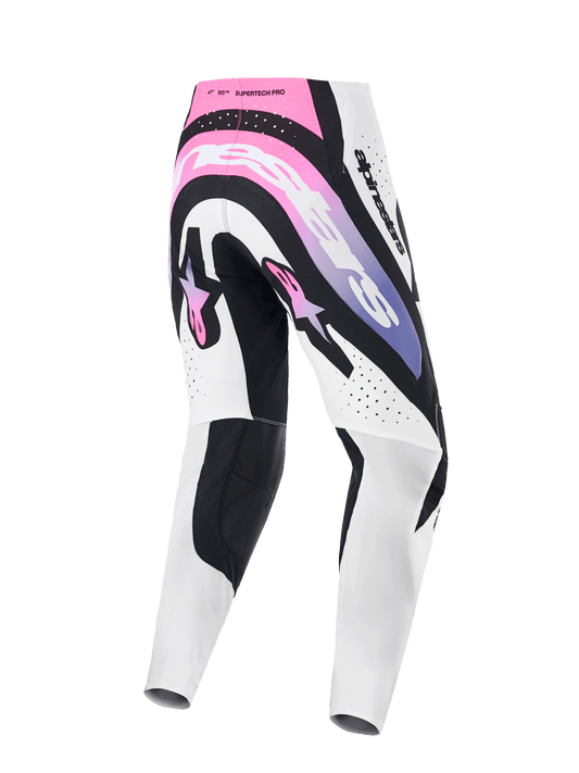 Alpinestars Supertech AFD Vista Wit Roze Crossbroek