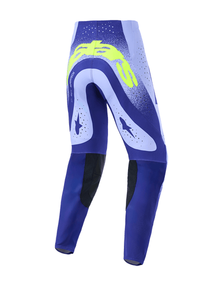 Alpinestars Supertech Scenz Paars Fluor Geel Crossbroek