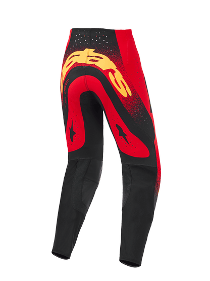 Alpinestars Supertech Scenz Rood Geel Crossbroek