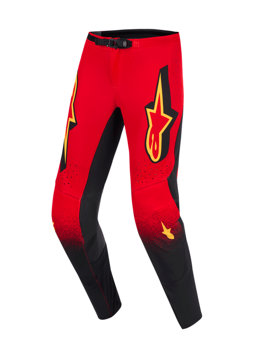 Alpinestars Supertech Scenz Rood Geel Crossbroek
