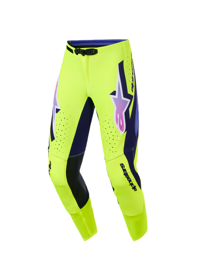 Alpinestars Supertech Vista Geel Paars Crossbroek