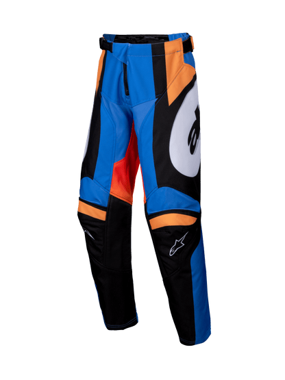 Alpinestars Racer Melt Blauw Oranje Kinder Crossbroek