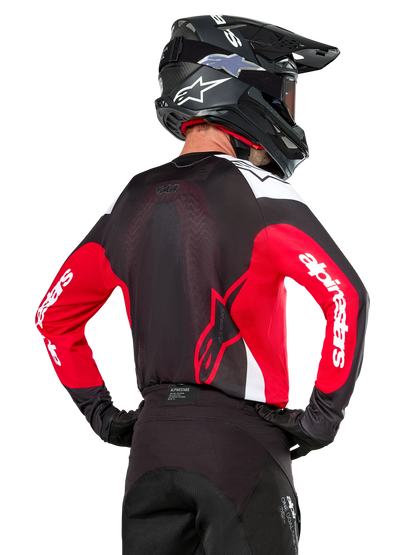 Alpinestars PRO-Dura Zwart Rood Enduro/Crossshirt