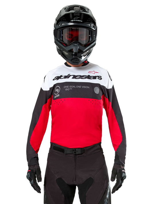 Alpinestars PRO-Dura Zwart Rood Enduro/Crossshirt