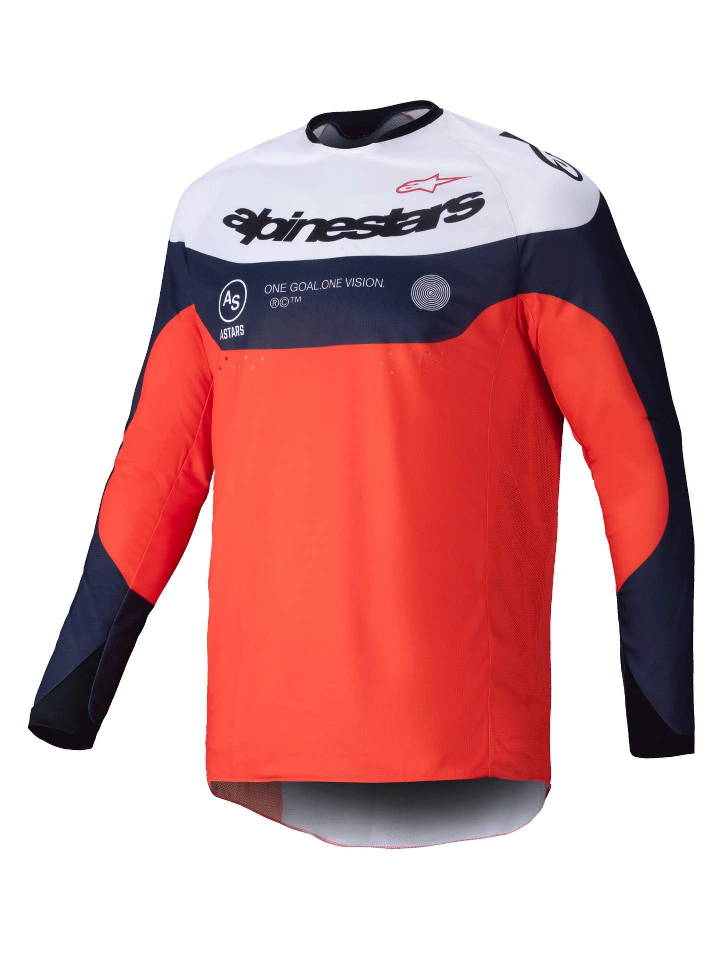 Alpinestars PRO-Dura Oranje Marineblauw Enduro/Crossshirt