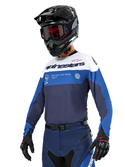 Alpinestars PRO-Dura Blauw Enduro/Crossshirt