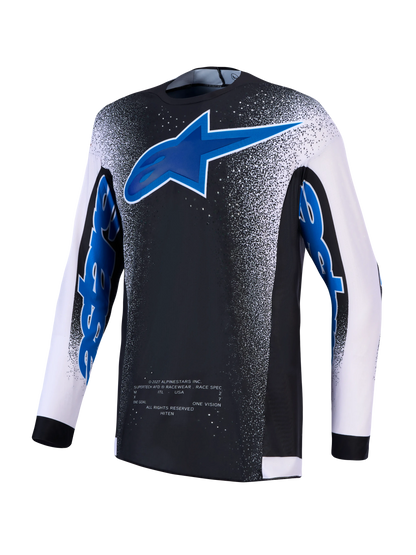 Alpinestars Supertech AFD Hinten Blauw Crossshirt