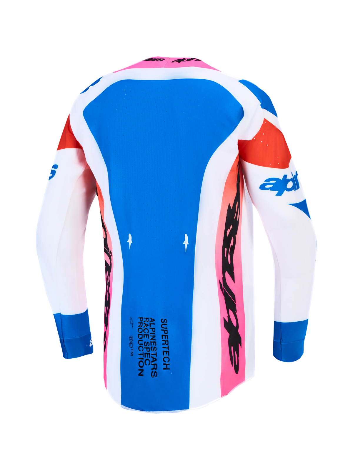 Alpinestars Supertech Dyna Wit Blauw Crossshirt