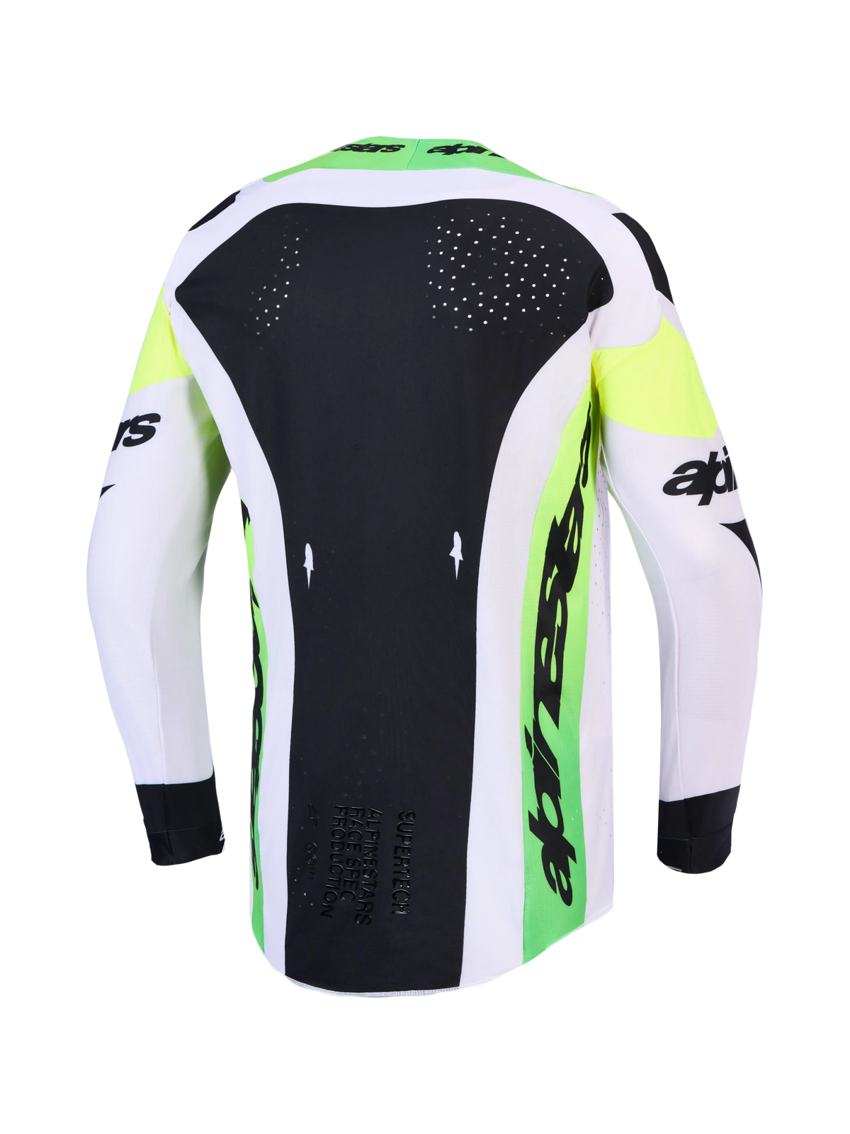 Alpinestars Supertech Dyna Grijs Groen Crossshirt