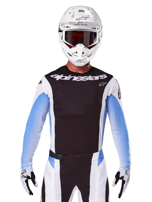 Alpinestars Techstar Melt Zwart Blauw Crossshirt