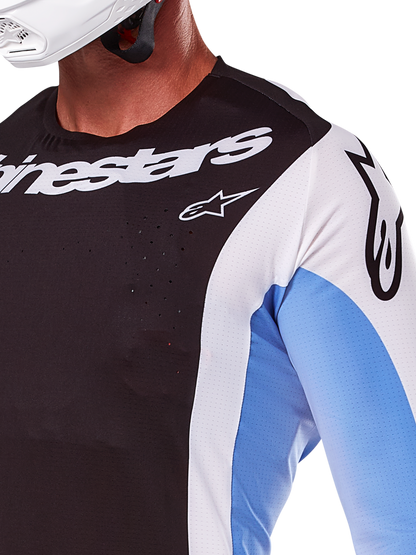 Alpinestars Techstar Melt Zwart Blauw Crossshirt