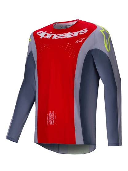 Alpinestars Techstar Melt Rood Grijs Crossshirt