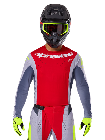 Alpinestars Techstar Melt Rood Grijs Crossshirt