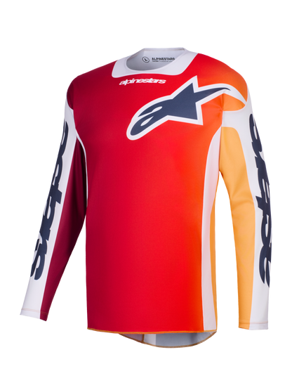 Alpinestars Racer Portl Grijs Rood Crossshirt