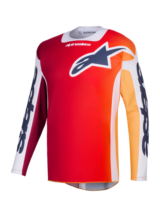 Alpinestars Racer Portl Grijs Rood Crossshirt