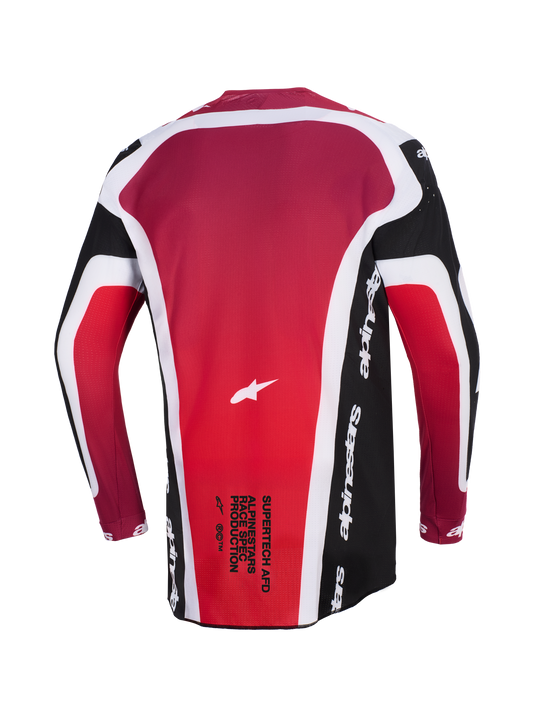 Alpinestars Supertech AFD Vista Zwart Rood Crossshirt