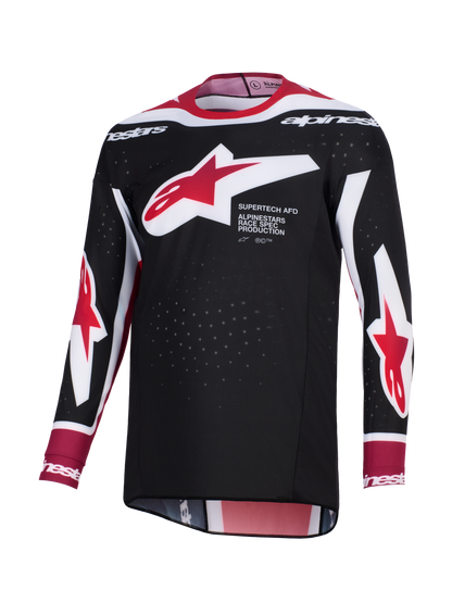 Alpinestars Supertech AFD Vista Zwart Rood Crossshirt