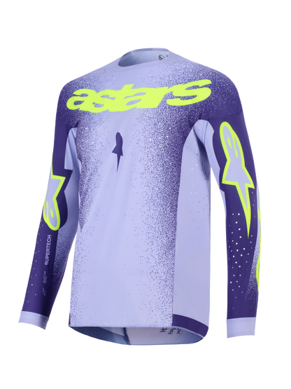 Alpinestars Supertech Scenz Paars Fluor Geel Crossshirt