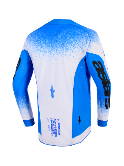 Alpinestars Supertech Scenz Blauw Wit Crossshirt