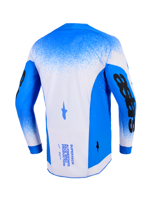 Alpinestars Supertech Scenz Blauw Wit Crossshirt