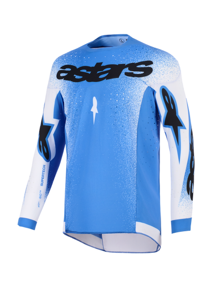 Alpinestars Supertech Scenz Blauw Wit Crossshirt