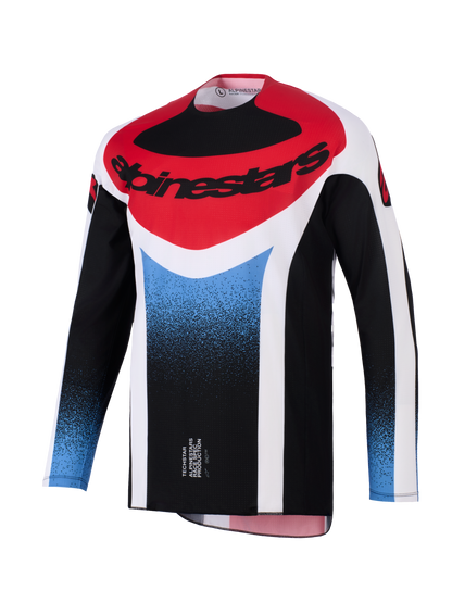 Alpinestars Techstar Knif Zwart Rood Crossshirt