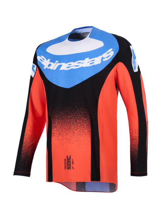 Alpinestars Techstar Knif Oranje Blauw Crossshirt