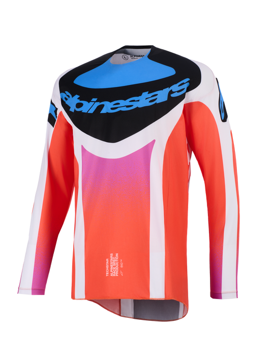 Alpinestars Techstar Knif Grijs Fluor Oranje Crossshirt