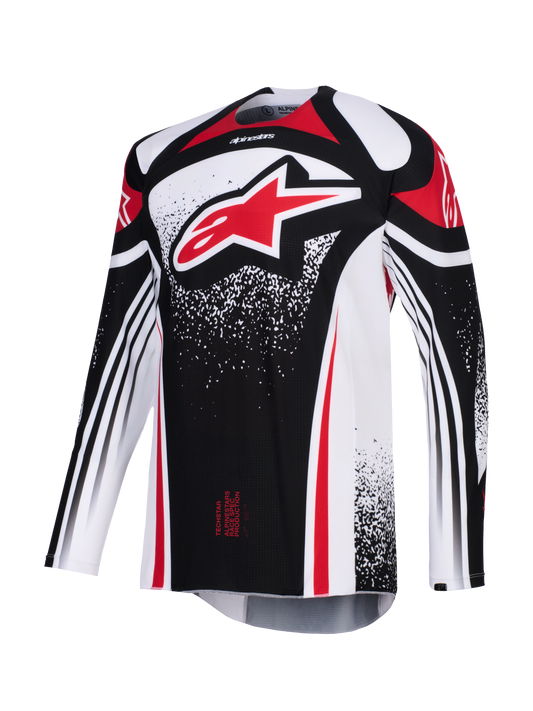 Alpinestars Techstar Nomur Zwart Rood Crossshirt