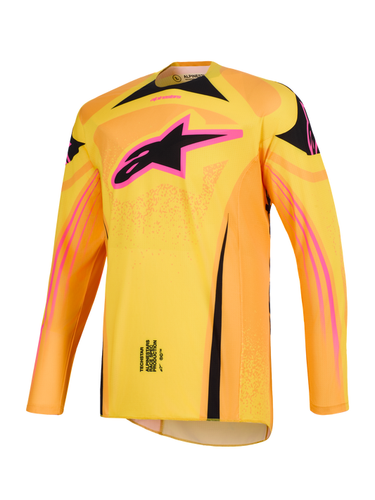 Alpinestars Techstar Nomur Geel Oranje Crossshirt