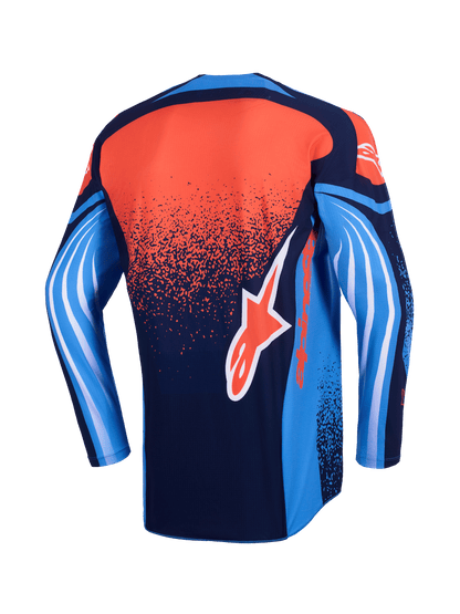 Alpinestars Techstar Nomur Blauw Oranje Crossshirt