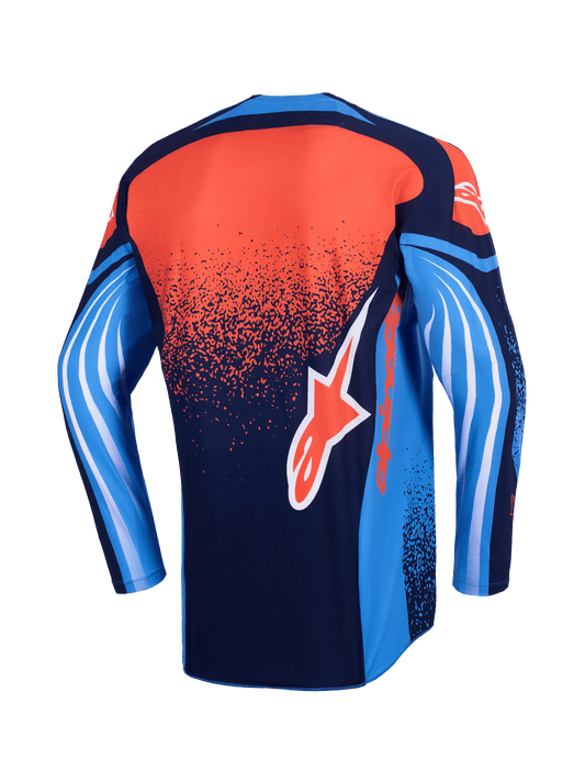 Alpinestars Techstar Nomur Blauw Oranje Crossshirt