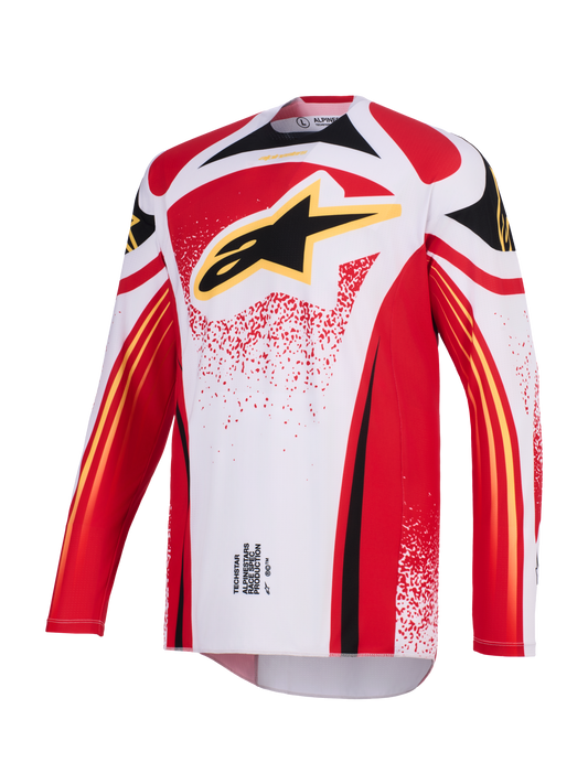 Alpinestars Techstar Nomur Grijs Rood Crossshirt