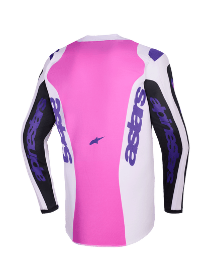 Alpinestars Fluid Grid Zwart Paars Crossshirt