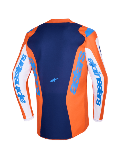 Alpinestars Fluid Grid Oranje Blauw Crossshirt