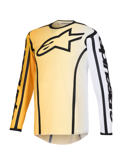 Alpinestars Fluid Apex Geel Zwart Crossshirt