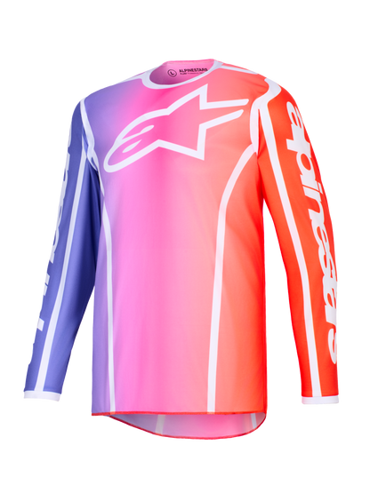 Alpinestars Fluid Apex Paars Oranje Crossshirt
